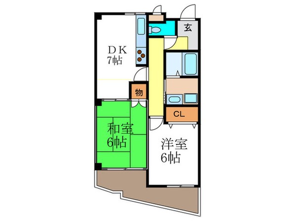 ロイヤルガーデン長岡京の物件間取画像